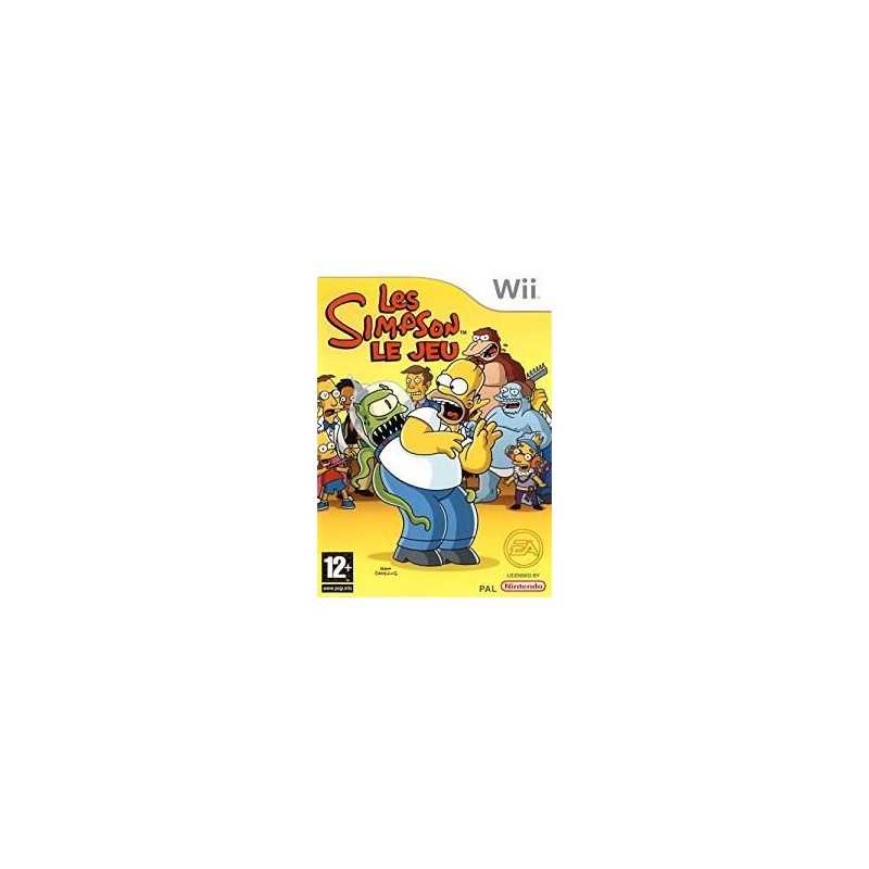 Jeu Wii 'Les Simpson Le Jeu' - Complet, En Bon état, Boîtier Et Instructions Inclus