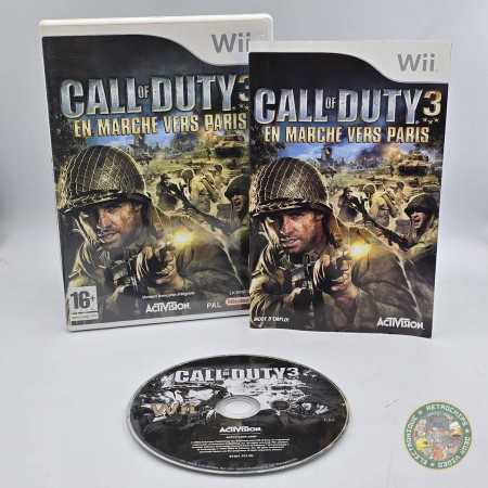 Call of Duty 3 : En Marche vers Paris Wii - Wii Jeux - Retrochips