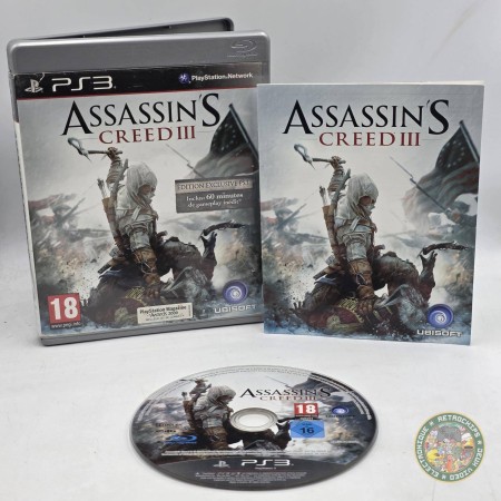 Assassin's Creed III Edition Exclusive PS3  | Jeux Ps3 | retrogaming
