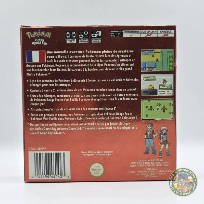 Jeu Pokemon Version Rouge FR Game Boy Advance - Comme Neuf 1998