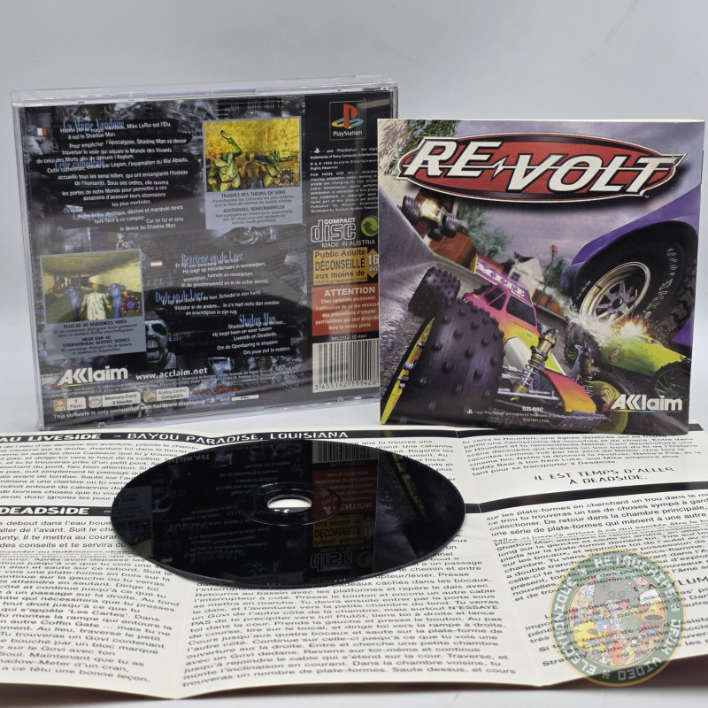 Jeu PS1 Shadow Man - 1ère édition FR - Complet Avec Boîte & Notice - Très Bon état