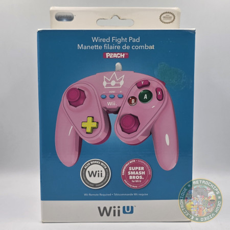Manette Filaire de Combat Peach Nintendo Wii U [NEUF] | Wii Jeux | retrogaming