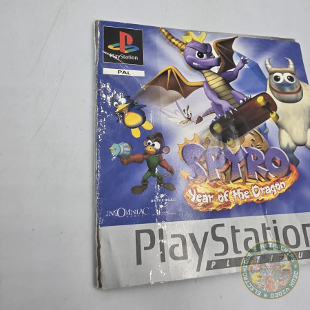 Jeu Spyro Year Of The Dragon PS1 Complet PAL FR - Version Française, Boîte Et Manuel, Bon état