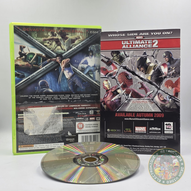 X-MEN ORIGINS WOLVERINE Uncaged Edition Bestiale Xbox 360 Pal Fr Cib EUR 27,90 - FR