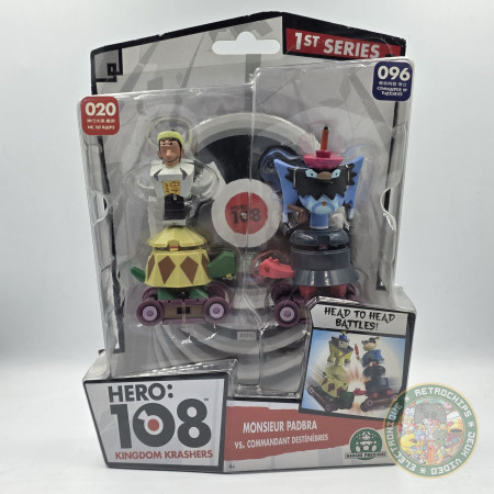 Figurine HERO 108 Kingdom Krasher | Padbra Vs Commandant Destenebres - 1st Series [NEUF] | Figurines Jouet | retrogaming