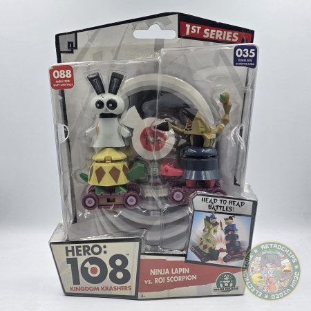 Figurine HERO 108 Kingdom Krasher | Ninja Lapin Vs Roi Scorpion - 1st Series [NEUF] | Figurines Jouet | retrogaming