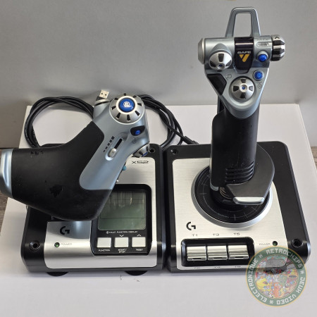 Logitech X52 H.O.T.A.S. Contrôleur De Simulation Accélérateur Et Joystick  | Jeux PC | retrogaming