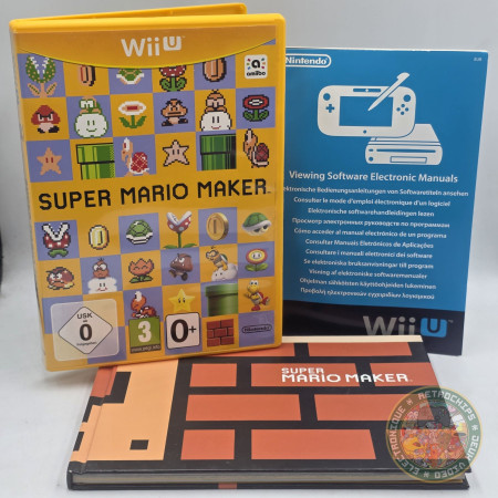 Super Mario Maker + Artbook Wii-U  | Wii-U Jeux | retrogaming