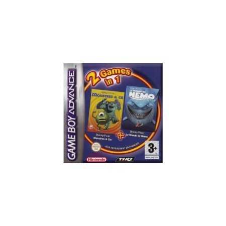 2 games in 1 : monstres & cie + le monde de nemo GBA | Section Game Boy Advance | retrogaming