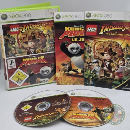 Kung Fu Panda / Lego Indiana Jones XBOX360 - Jeux Xbox360 - Retrochips